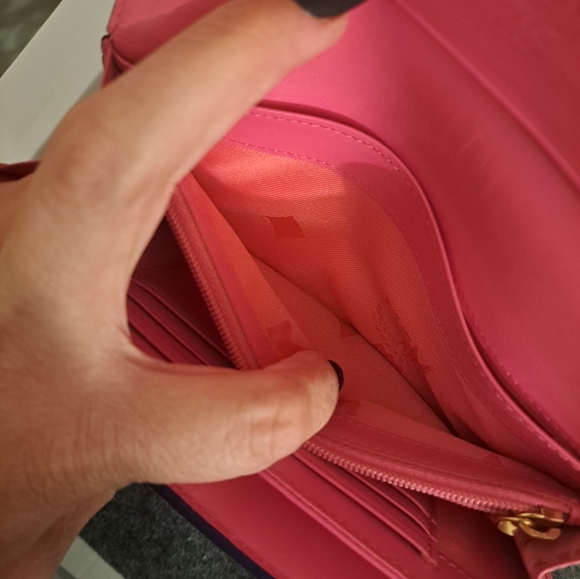 EUC Long MCM Purple Wallet with Gold Logo - Picture 10 of 13